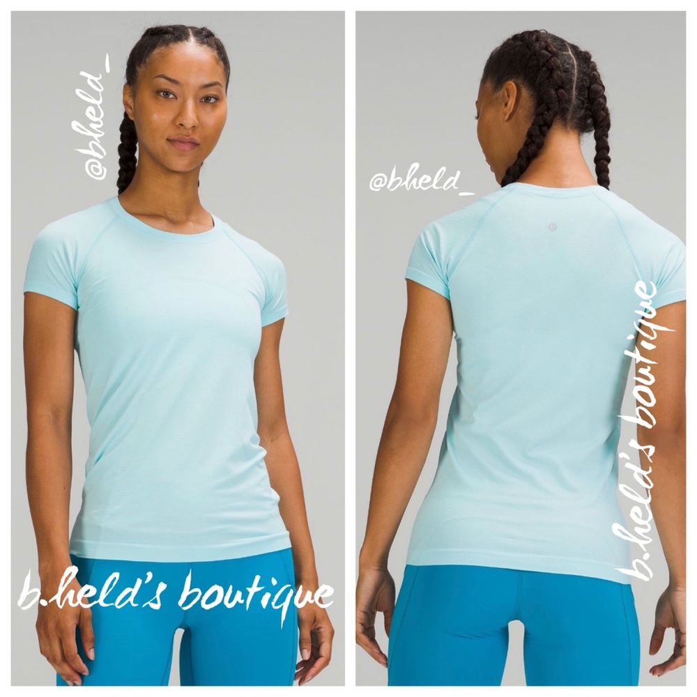lululemon Swiftly Tech Short Sleeve Shirt 2.0 in Icing Blue Size 2 New NWT - Picture 16 of 16